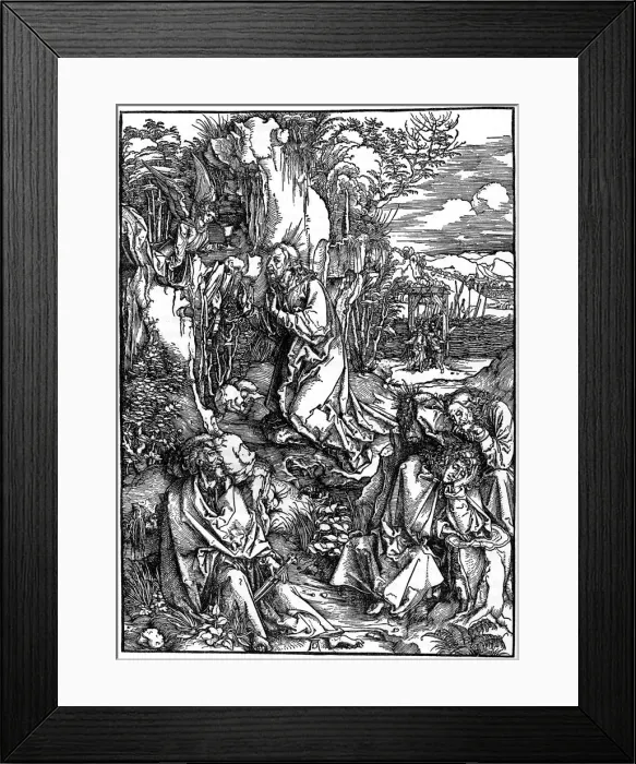 Framed Print : Agony in the Garden, 1498, (1936). Artist: Albrecht Durer Framed Print : Agony in the Garden, 1498, (1936). Artist: Albrecht Durer
