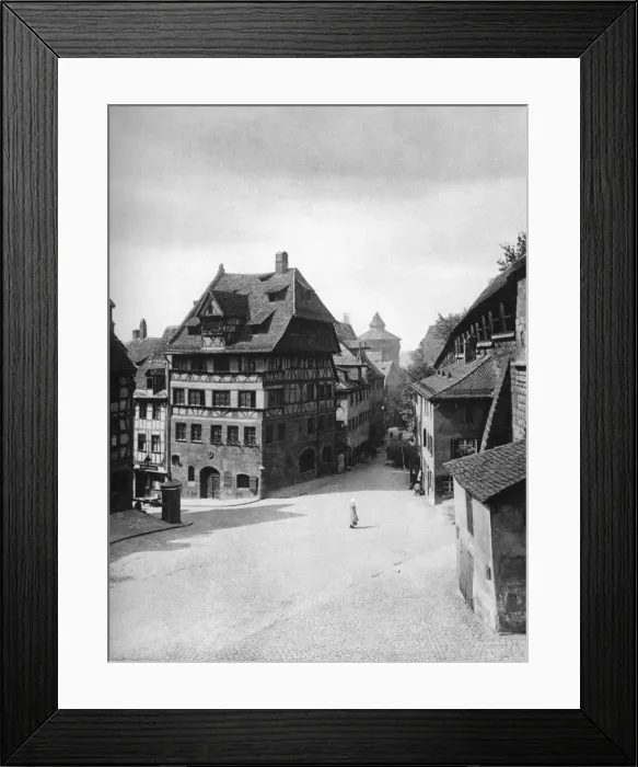 Framed Print : Albrecht Durers house, Nuremberg, 1936. Artist: Albrecht Durer Framed Print : Albrecht Durers house, Nuremberg, 1936. Artist: Albrecht Durer