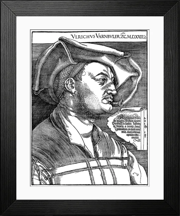 Framed Print : Ulrich Varnbuler, 1522, (1936). Artist: Albrecht Durer Framed Print : Ulrich Varnbuler, 1522, (1936). Artist: Albrecht Durer