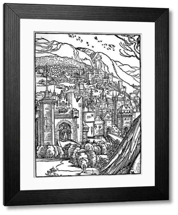 Framed Print : Landscape, 1498, (1936). Artist: Albrecht Durer Framed Print : Landscape, 1498, (1936). Artist: Albrecht Durer