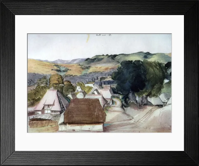 Framed Print : View of Kachreuth, near Nuremberg, 1511, (1936). Artist: Albrecht Durer Framed Print : View of Kachreuth, near Nuremberg, 1511, (1936). Artist: Albrecht Durer