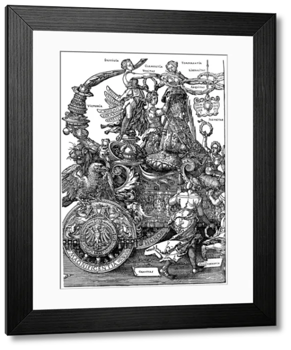 Framed Print : Triumphal Return of Maximilian I, 1512-1522, (1936). Artist: Albrecht Durer