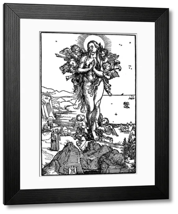 Framed Print : Ascension of Maria Magdalena, 1507-1510, (1936). Artist: Albrecht Durer Framed Print : Ascension of Maria Magdalena, 1507-1510, (1936). Artist: Albrecht Durer