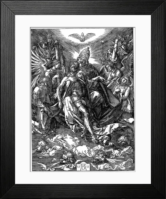 Framed Print : The Holy Trinity, 1511, (1936). Artist: Albrecht Durer Framed Print : The Holy Trinity, 1511, (1936). Artist: Albrecht Durer