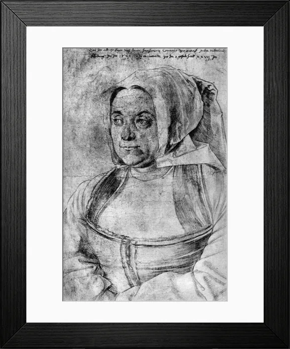 Framed Print : Agnes Durer, 1521, (1936). Artist: Albrecht Durer Framed Print : Agnes Durer, 1521, (1936). Artist: Albrecht Durer