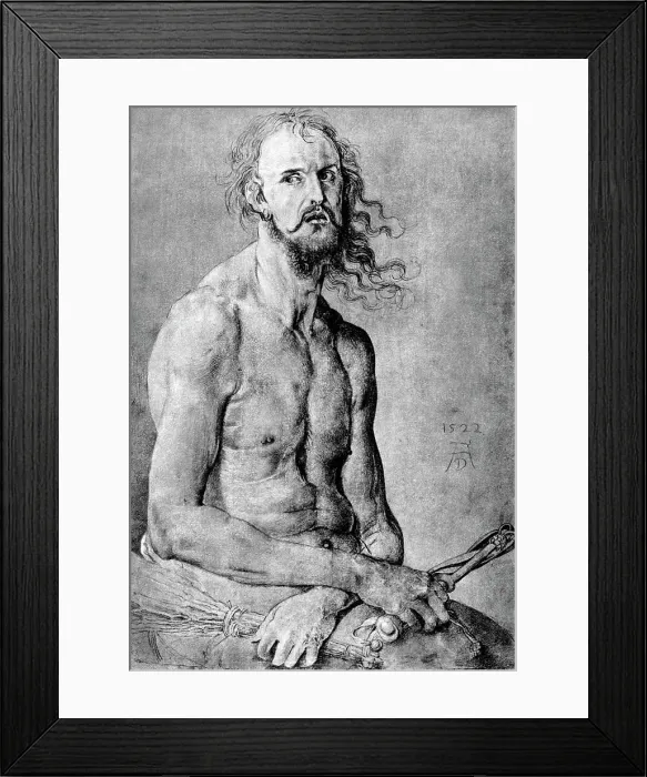 Framed Print : Christ, Man of Sorrow, with Durer?s Features, 1522, (1936). Artist: Albrecht Durer Framed Print : Christ, Man of Sorrow, with Durer?s Features, 1522, (1936). Artist: Albrecht Durer