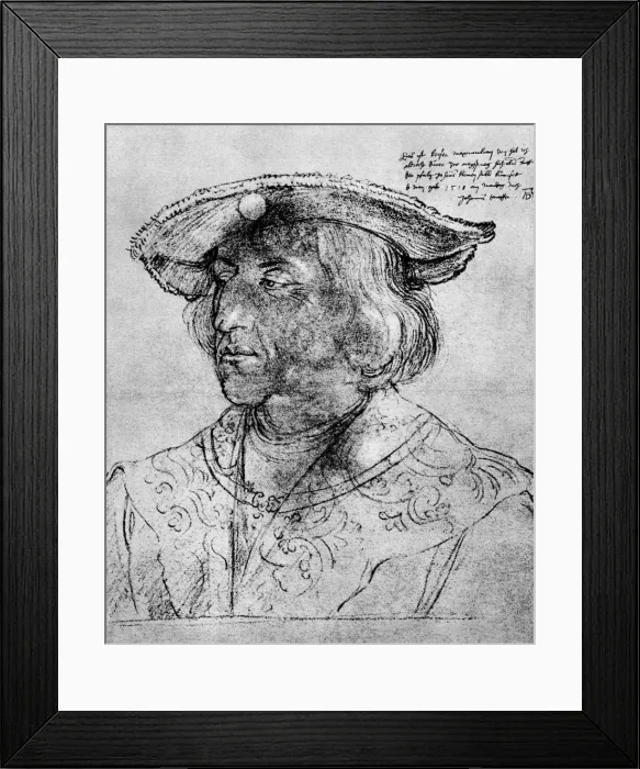 Framed Print : Kaiser Maximilian I, 1518, (1936). Artist: Albrecht Durer Framed Print : Kaiser Maximilian I, 1518, (1936). Artist: Albrecht Durer