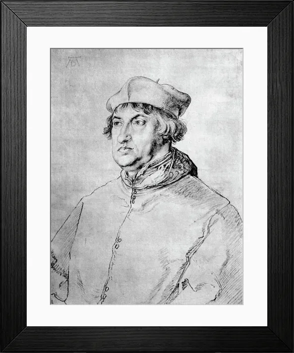 Framed Print : Cardinal Albrecht of Brandenburg, 1518, (1936). Artist: Albrecht Durer Framed Print : Cardinal Albrecht of Brandenburg, 1518, (1936). Artist: Albrecht Durer