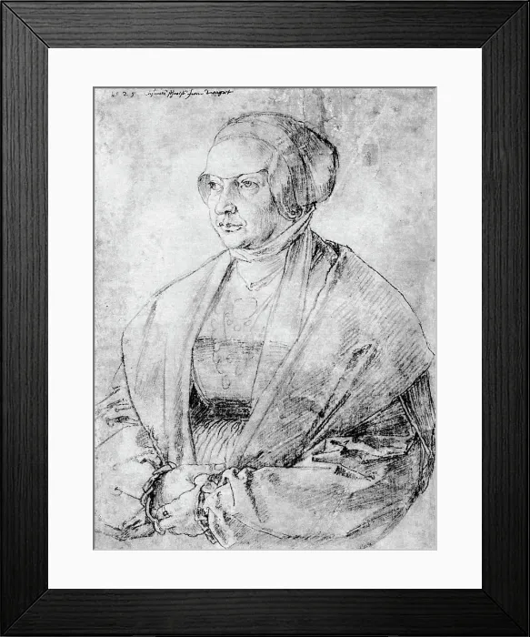 Framed Print : Margarete von Brandenburg-Ansbach, 1525, (1936). Artist: Albrecht Durer Framed Print : Margarete von Brandenburg-Ansbach, 1525, (1936). Artist: Albrecht Durer