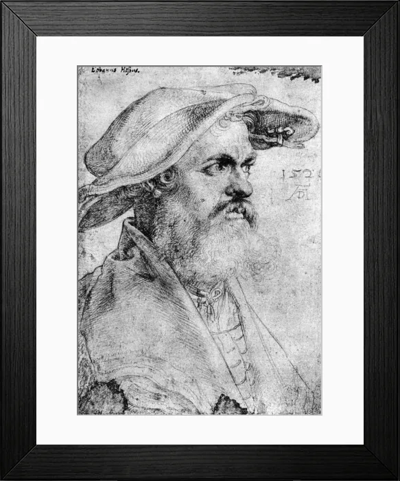 Framed Print : Eobanus Hesse, 1526, (1936). Artist: Albrecht Durer Framed Print : Eobanus Hesse, 1526, (1936). Artist: Albrecht Durer