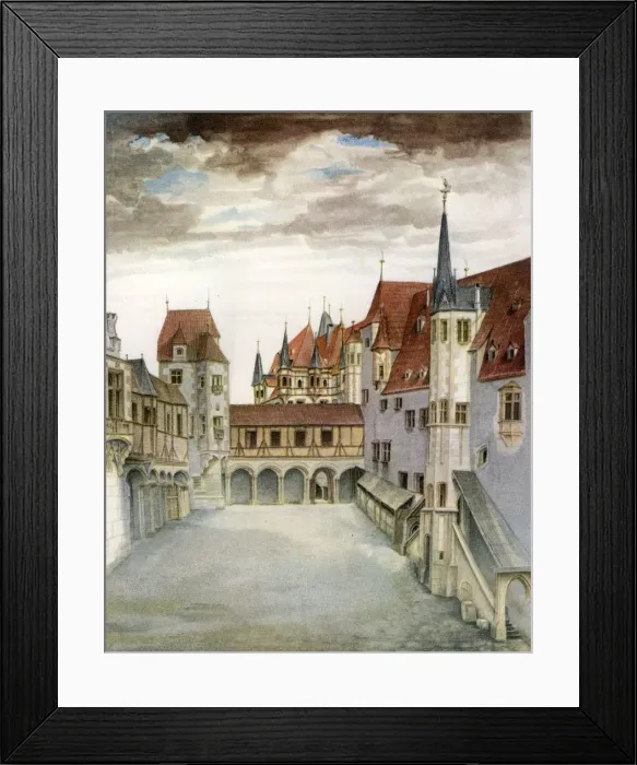 Framed Print : Castle Courtyard, Innsbruck, 16th century, (1936). Artist: Albrecht Durer Framed Print : Castle Courtyard, Innsbruck, 16th century, (1936). Artist: Albrecht Durer