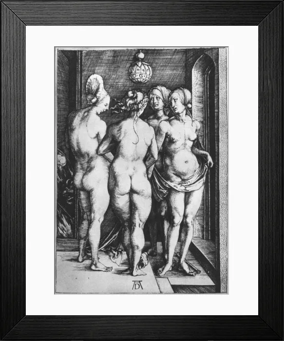 Framed Print : The Four Witches, 1497, (1936). Artist: Albrecht Durer Framed Print : The Four Witches, 1497, (1936). Artist: Albrecht Durer