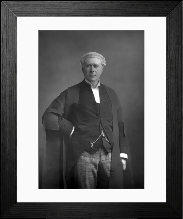 Framed Print : Frank Lockwood (1846-1897), English lawyer and politician, 1890. Artist: W&D Downey Framed Print : Frank Lockwood (1846-1897), English lawyer and politician, 1890. Artist: W&D Downey