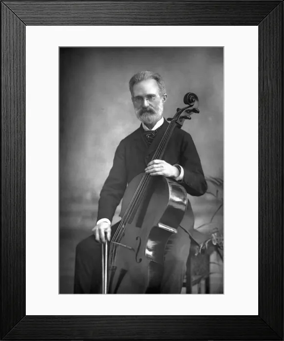 Framed Print : Carlo Alfredo Piatti (1822-1901), Italian violoncellist, 1890. Artist: W&D Downey Framed Print : Carlo Alfredo Piatti (1822-1901), Italian violoncellist, 1890. Artist: W&D Downey
