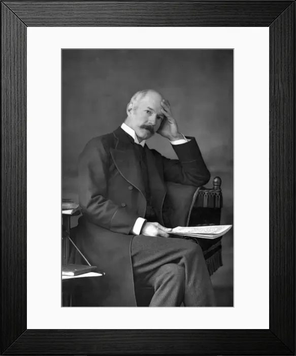 Framed Print : Colonel JF Maurice, 1890. Artist: W&D Downey Framed Print : Colonel JF Maurice, 1890. Artist: W&D Downey
