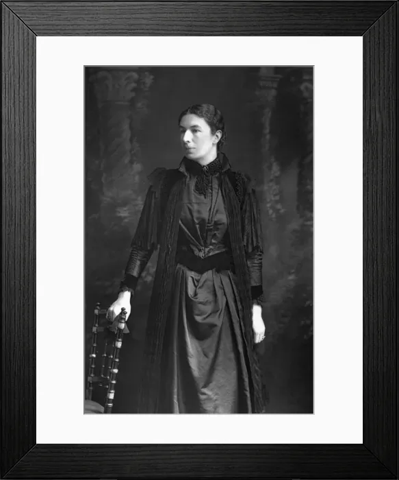 Framed Print : Mary Augusta Arnold (1851-1920), British novelist, 1890. Artist: W&D Downey Framed Print : Mary Augusta Arnold (1851-1920), British novelist, 1890. Artist: W&D Downey