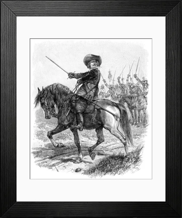 Framed Print : Cromwell at the Battle of Marston Moor, 2 July 1644, (19th century) Framed Print : Cromwell at the Battle of Marston Moor, 2 July 1644, (19th century)
