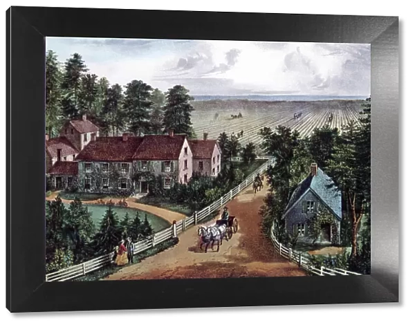 The Western Farmers Home, 1871. Artist: Currier and Ives
