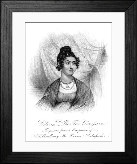 Framed Print : The Companion of the Persian Ambassador, 1819. Artist:s Thomson Framed Print : The Companion of the Persian Ambassador, 1819. Artist:s Thomson