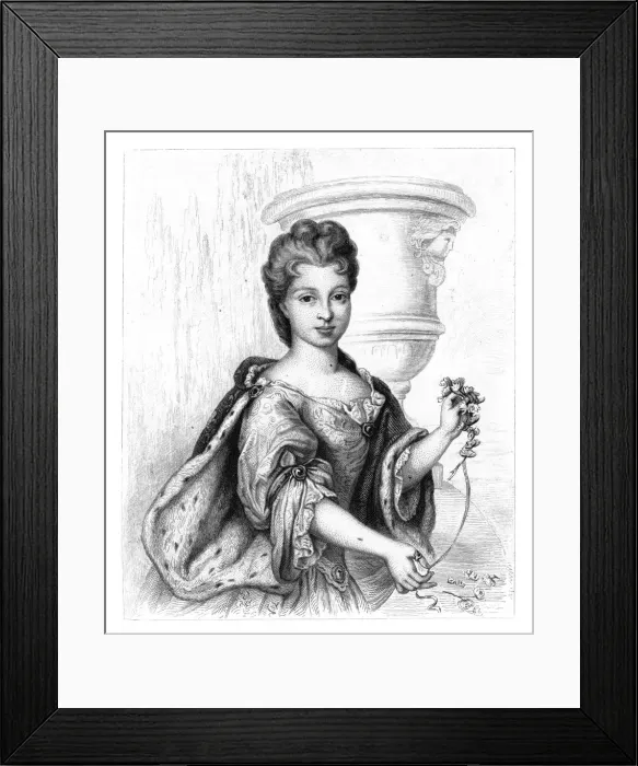 Framed Print : Marie Louise Elisabeth of Orleans Framed Print : Marie Louise Elisabeth of Orleans