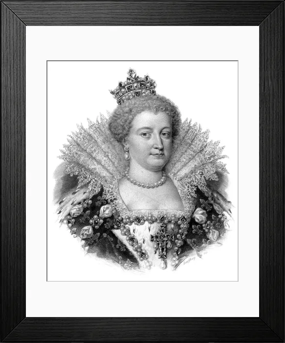 Framed Print : Marie de Medici, Queen Consort of Henry IV of France. Artist: Geoffroy Framed Print : Marie de Medici, Queen Consort of Henry IV of France. Artist: Geoffroy