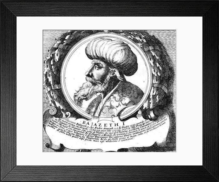Framed Print : Bayezid I, Sultan of the Ottoman Empire Framed Print : Bayezid I, Sultan of the Ottoman Empire
