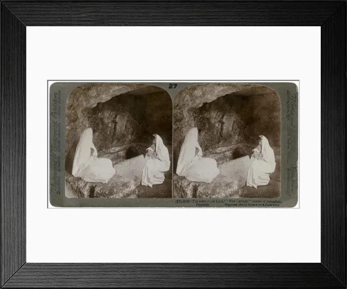 Framed Print : The tomb of Jesus, outside Jerusalem, Palestine, 1904. Artist: Underwood & Underwood Framed Print : The tomb of Jesus, outside Jerusalem, Palestine, 1904. Artist: Underwood & Underwood