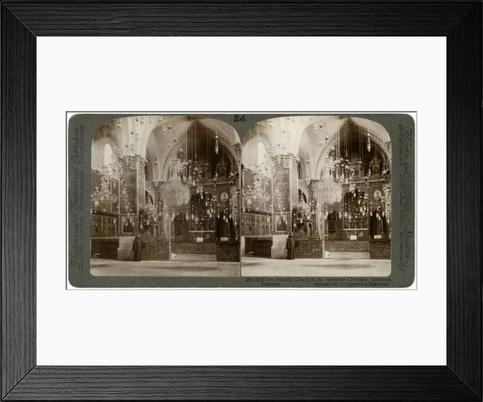Framed Print : Church of the Armenian Christians, Jerusalem, Palestine, 1897. Artist: Underwood & Underwood