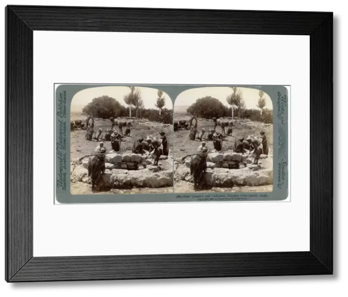 Framed Print : Josephs Well, Dothan, Palestine, 1900. Artist: Underwood & Underwood Framed Print : Josephs Well, Dothan, Palestine, 1900. Artist: Underwood & Underwood