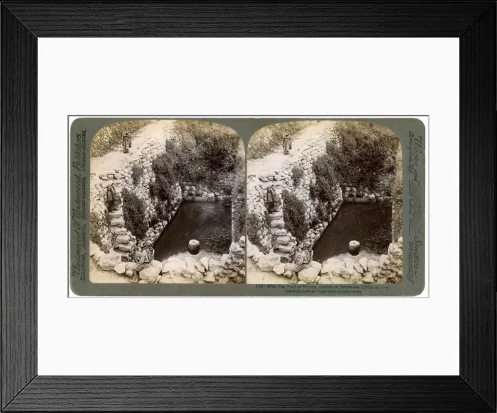 Framed Print : The Pool of Siloam, outside Jerusalem, Palestine, 1900. Artist: Underwood & Underwood Framed Print : The Pool of Siloam, outside Jerusalem, Palestine, 1900. Artist: Underwood & Underwood