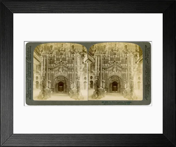 Framed Print : Church of the Holy Sepulchre, Jerusalem, Palestine, 1897. Artist: Underwood & Underwood Framed Print : Church of the Holy Sepulchre, Jerusalem, Palestine, 1897. Artist: Underwood & Underwood
