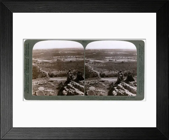 Framed Print : The plain of the River Jordan, as seen from the ruins of ancient Jericho, Palestine, 1903. Artist: Underwood & Underwood Framed Print : The plain of the River Jordan, as seen from the ruins of ancient Jericho, Palestine, 1903. Artist: Underwood & Underwood