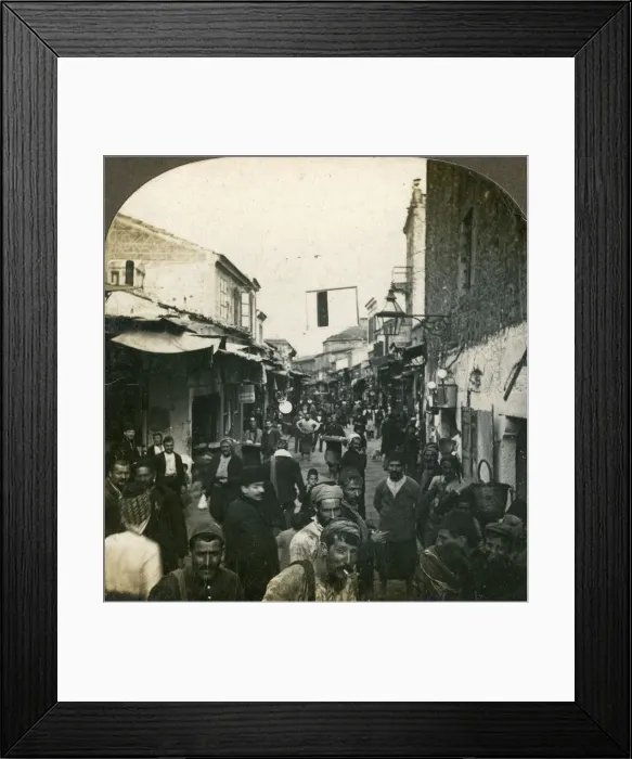 Framed Print : The Jewish quarter, Smyrna, Greece, 1900s. Artist: ME Wright Framed Print : The Jewish quarter, Smyrna, Greece, 1900s. Artist: ME Wright