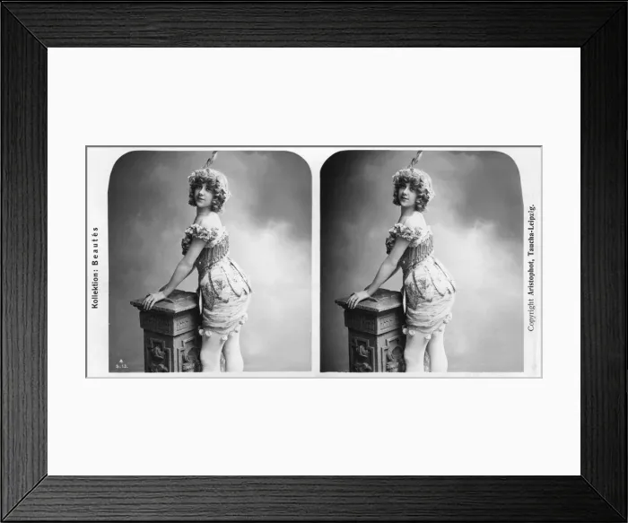 Framed Print : Portrait of a costumed woman, early 20th century. Artist: Aristophot Framed Print : Portrait of a costumed woman, early 20th century. Artist: Aristophot