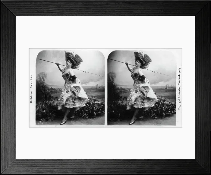 Framed Print : Portrait of a costumed woman, early 20th century. Artist: Aristophot Framed Print : Portrait of a costumed woman, early 20th century. Artist: Aristophot