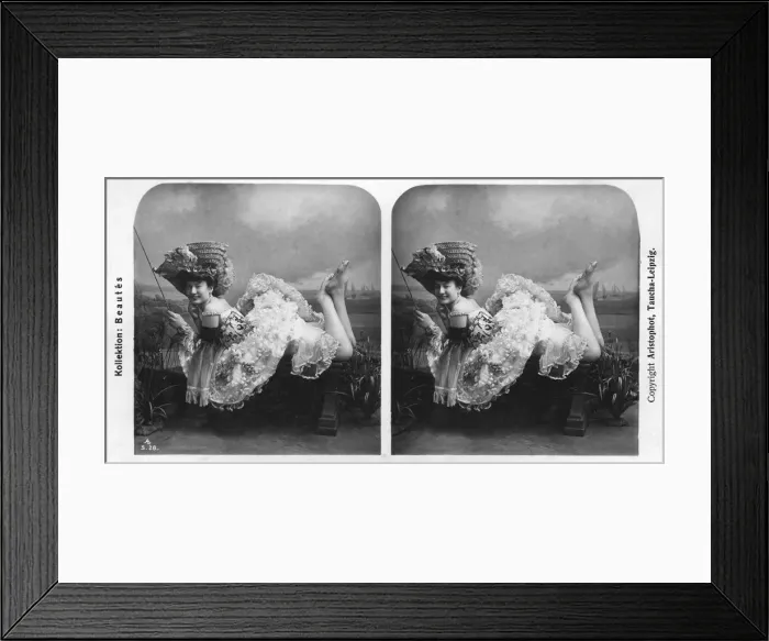 Framed Print : Portrait of a costumed woman, early 20th century. Artist: Aristophot Framed Print : Portrait of a costumed woman, early 20th century. Artist: Aristophot