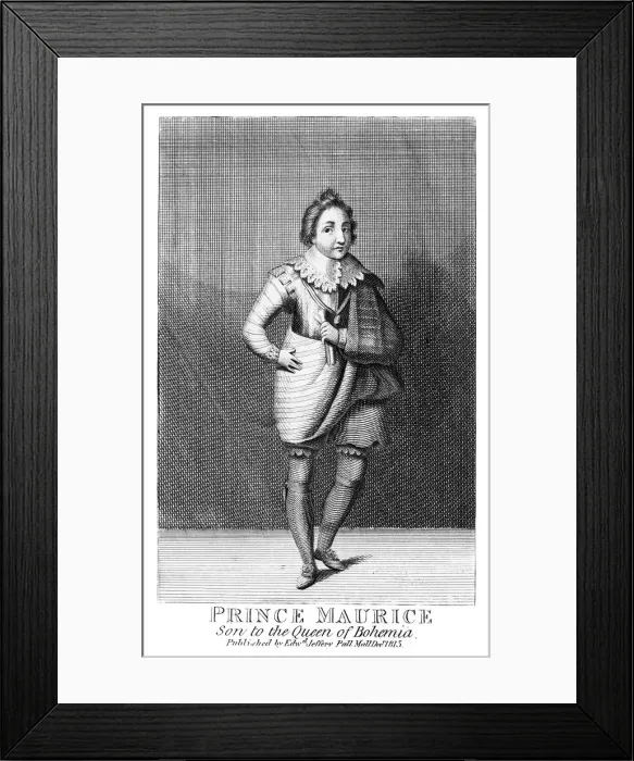 Framed Print : Prince Maurice, son of the Queen of Bohemia, (1815) Framed Print : Prince Maurice, son of the Queen of Bohemia, (1815)