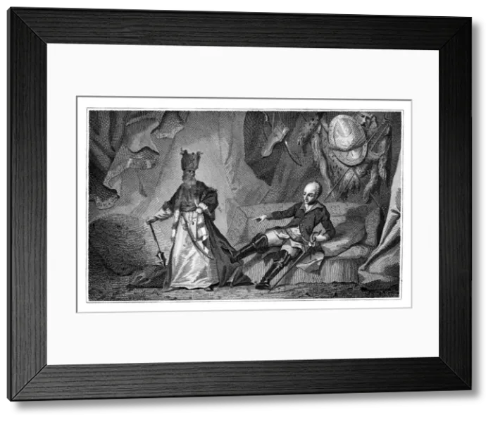 Framed Print : Charles XII of Sweden and the Grand Vizier, 1709-1713. Artist: Wilson Framed Print : Charles XII of Sweden and the Grand Vizier, 1709-1713. Artist: Wilson