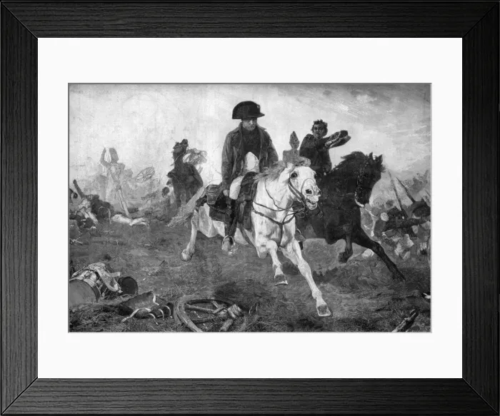 Framed Print : Napoleon Bonaparte at the end of the battle of Waterloo, 18th June 1815 Framed Print : Napoleon Bonaparte at the end of the battle of Waterloo, 18th June 1815