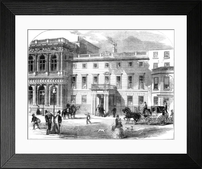 Framed Print : The new office of the war department, Buckingham House, Pall Mall, London, 1855 Framed Print : The new office of the war department, Buckingham House, Pall Mall, London, 1855