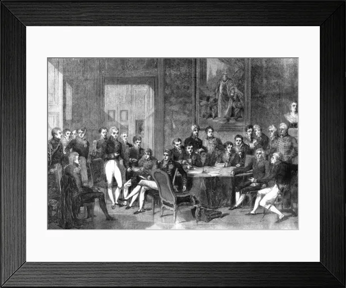 Framed Print : The Congress of Vienna, 1856. Artist: Eugene Louis Gabriel Isabey Framed Print : The Congress of Vienna, 1856. Artist: Eugene Louis Gabriel Isabey