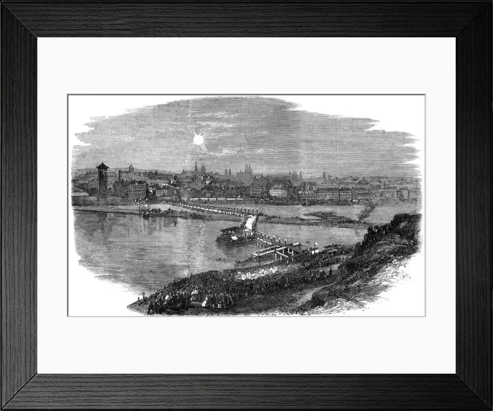 Framed Print : Laying the foundation stone of the new bridge at Prague, Czech Republic, 1865 Framed Print : Laying the foundation stone of the new bridge at Prague, Czech Republic, 1865