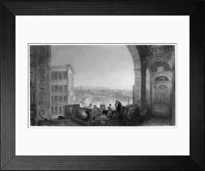 Framed Print : Rome, from the Vatican, late 19th century. Artist: A Willmore Framed Print : Rome, from the Vatican, late 19th century. Artist: A Willmore