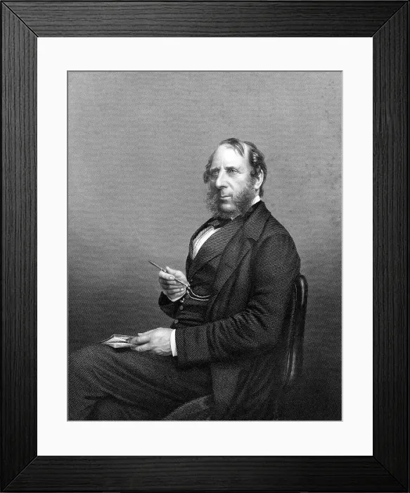 Framed Print : George Cruikshank (1792-1878). English caricaturist and book illustrator, late 19th century. Artist: DJ Pound Framed Print : George Cruikshank (1792-1878). English caricaturist and book illustrator, late 19th century. Artist: DJ Pound