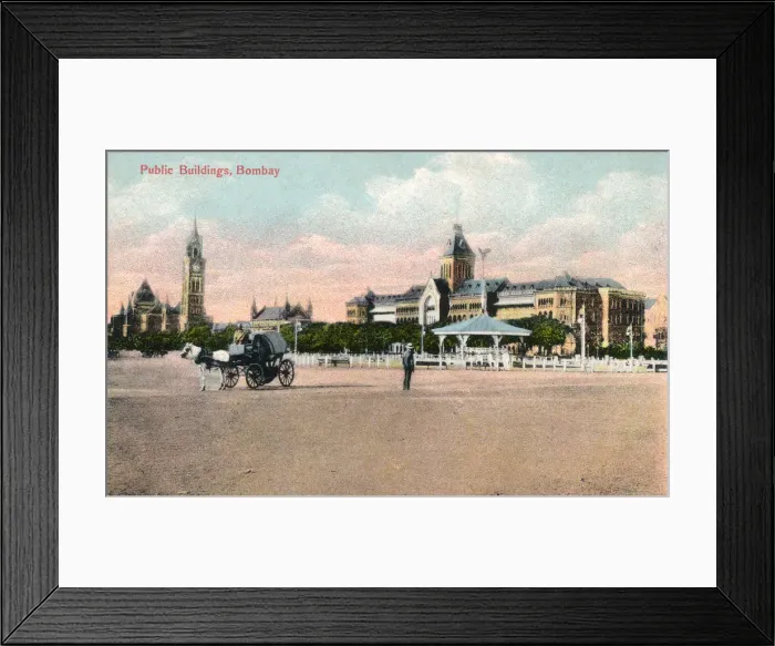 Framed Print : Public Buildings, Bombay, India, early 20th century Framed Print : Public Buildings, Bombay, India, early 20th century