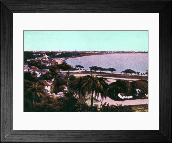 Framed Print : View from Malabar Hill, Bombay, India, early 20th century Framed Print : View from Malabar Hill, Bombay, India, early 20th century