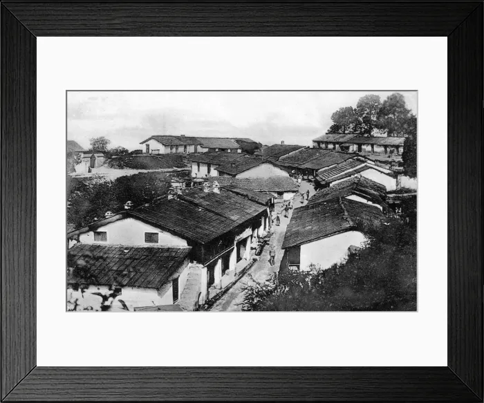 Framed Print : Regimental bazaar, Ranikhet, Uttaranchal, India, early 20th century Framed Print : Regimental bazaar, Ranikhet, Uttaranchal, India, early 20th century