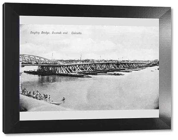 Howrah Bridge over the Hooghly River, Calcutta, India, early 20th century