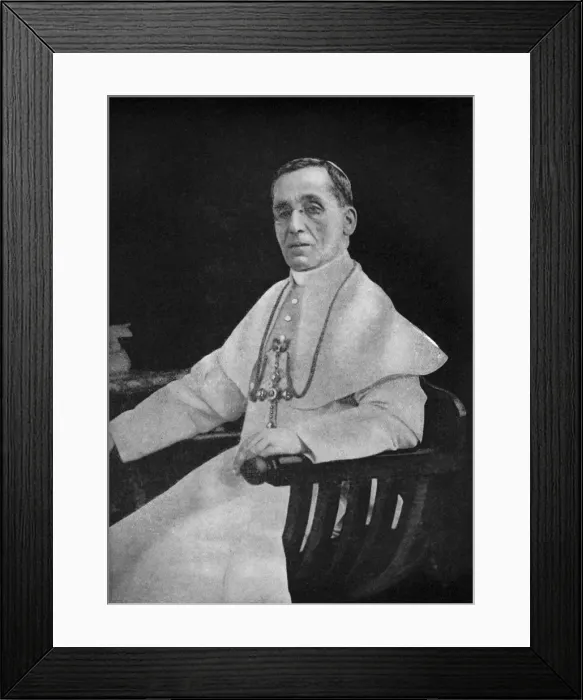 Framed Print : Pope Benedict XV, 1920. Artist: D Alessandri Framed Print : Pope Benedict XV, 1920. Artist: D Alessandri