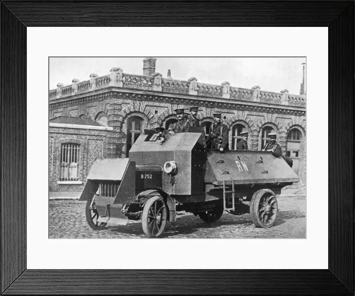 Framed Print : British armoured vehicle, First World War, 1914-1918, (c1920) Framed Print : British armoured vehicle, First World War, 1914-1918, (c1920)